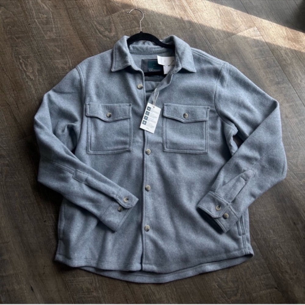 Marshalls Light Gray Shirt Jacket